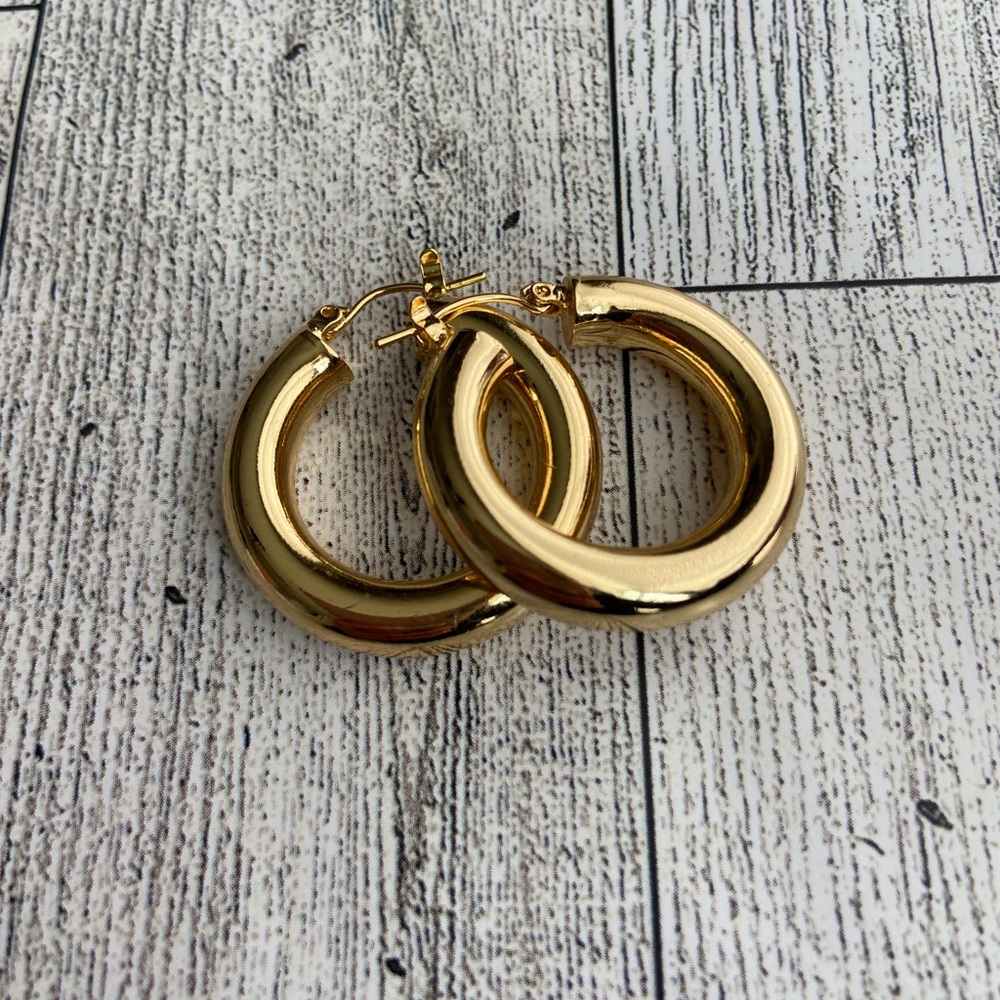 Gold Hoops - Picture 2 of 4